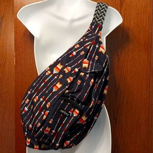 AMBRY BRAND GORPCORE COLORFUL ARROW PRINT MULTIPOCKET SLING CROSSBODY ba…